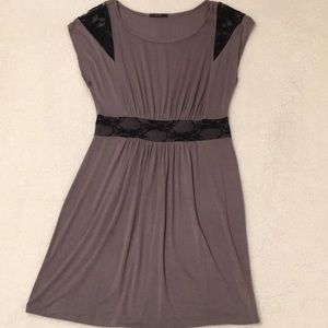 Grey & Black Lace Tunic/Dress size Medium