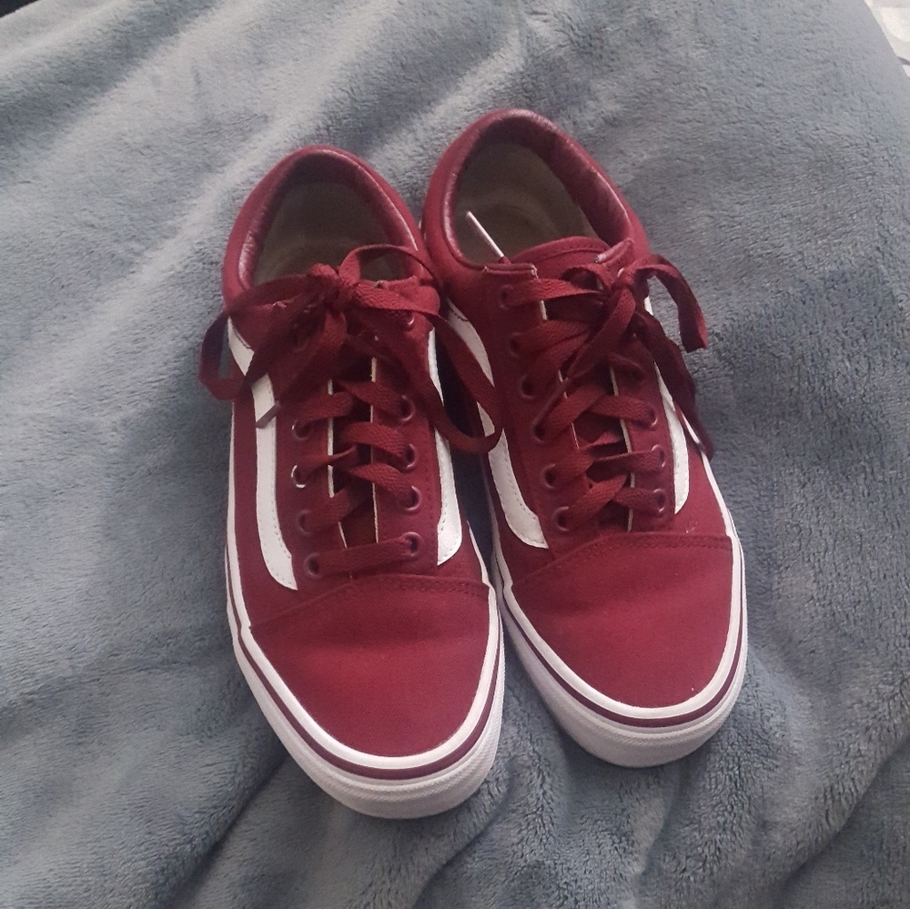 BURGUNDY VANS