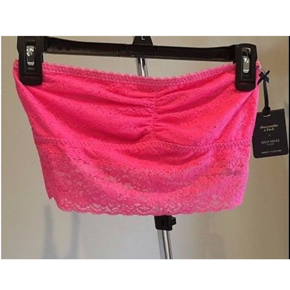 ABERCROMBIE & FITCH Gilly Hicks Pink Lace Bandeau
