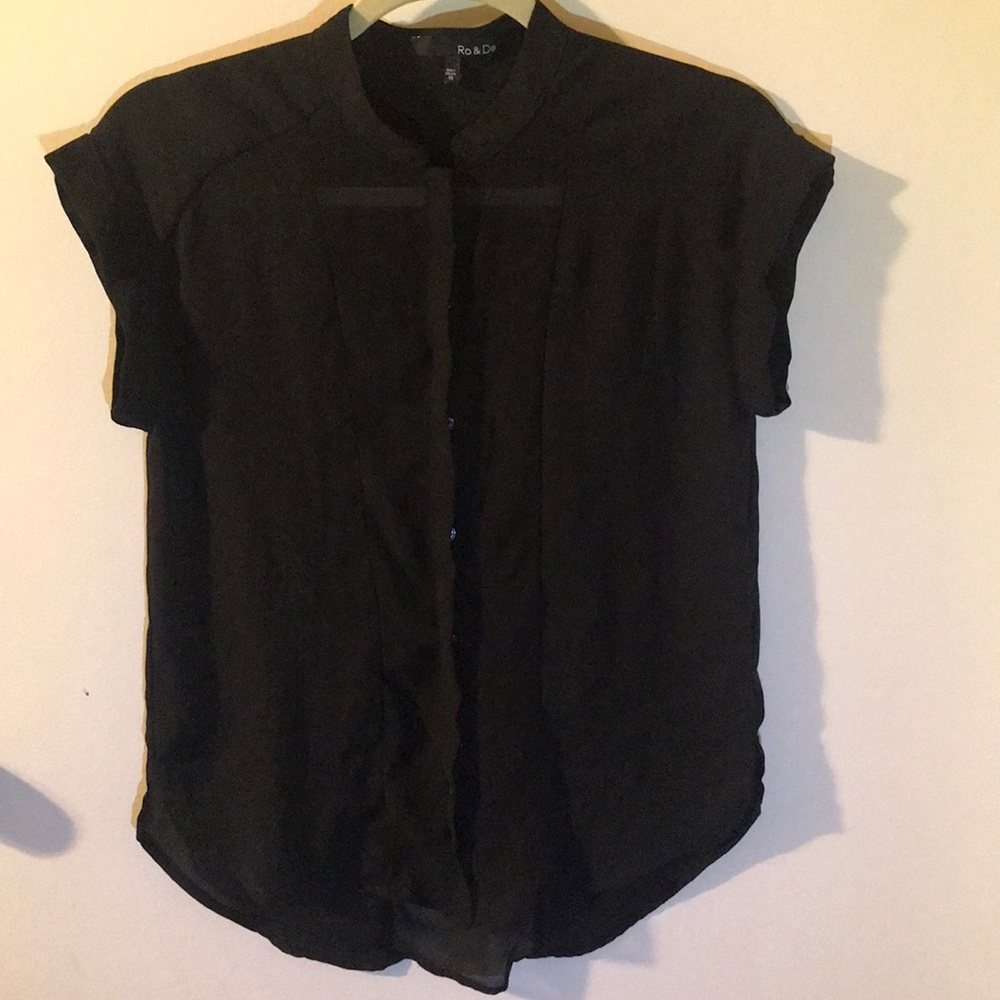 Black Sheer Blouse
