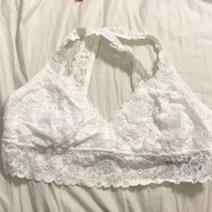 White lace bralette
