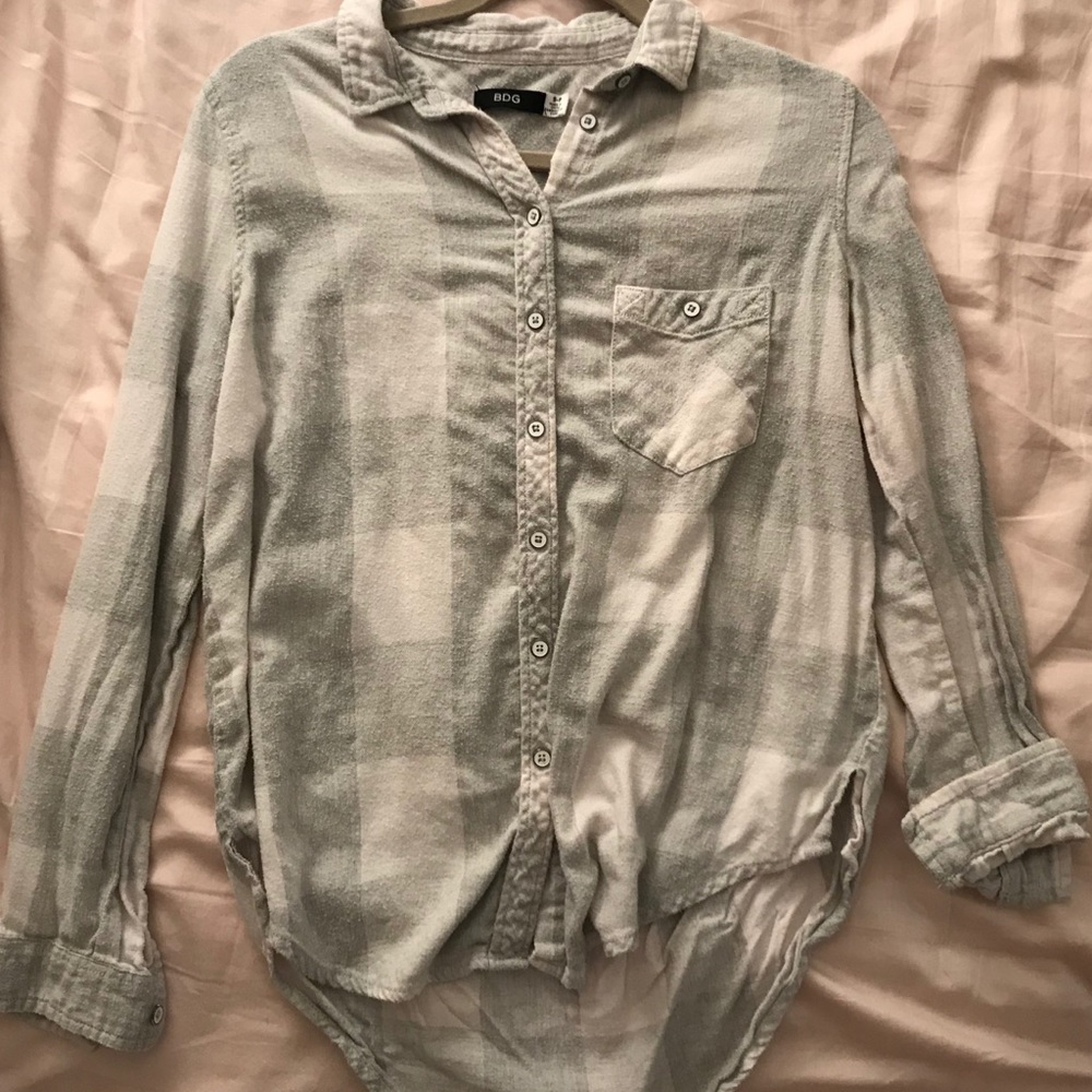 White & gray flannel from Urban outfitters