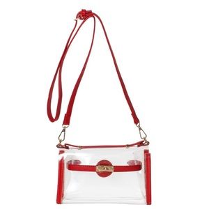 Clear Red Purse