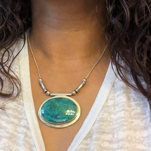 Sterling Silver Eilat Stone Necklace
