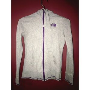 Gray north face sweater