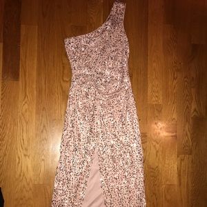 Sequin pink dress