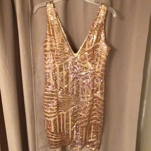 Deep V Dress