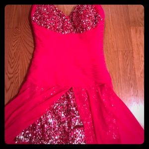 Women's fuchsia pink dress