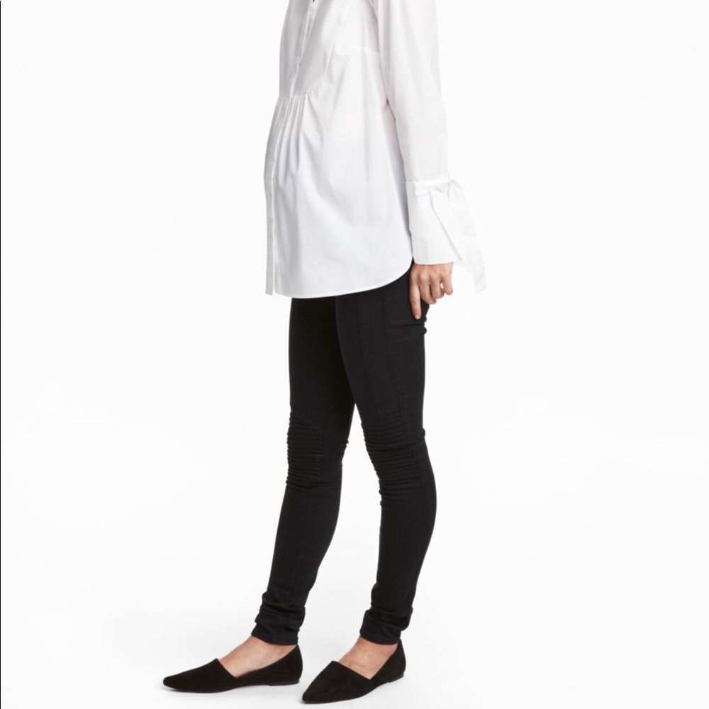 H&M MAMA Black Biker Pant
