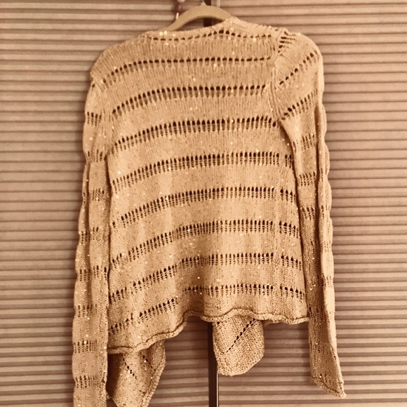 Gold sparkly cardigan from Splendid - Picture 3 of 3