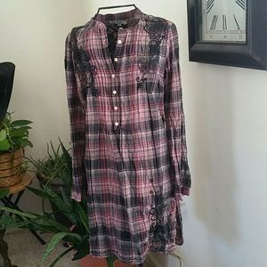 ☇Cyber Monday Price ONLY!Plaid Long-sleeved Dress.