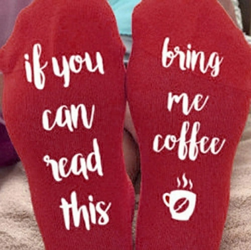 bring me coffee crew socks - Picture 1 of 3