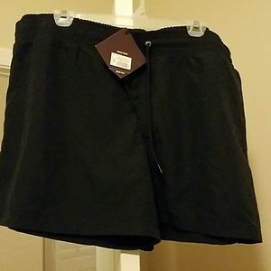 NWT Women's Ava & Viv 16w/18w black board shorts