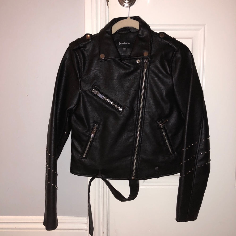 Leather Jacket by Stradivarius