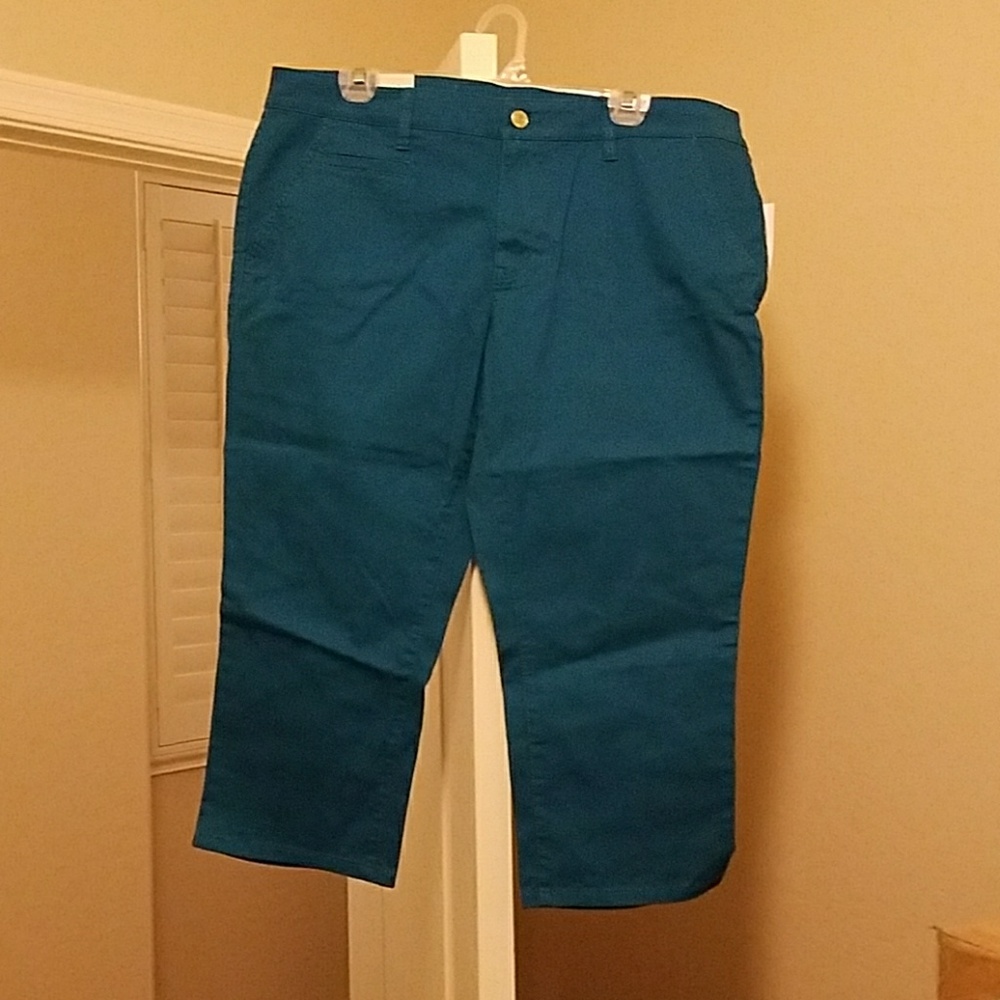 NWT Women's old navy size 16 blue capris