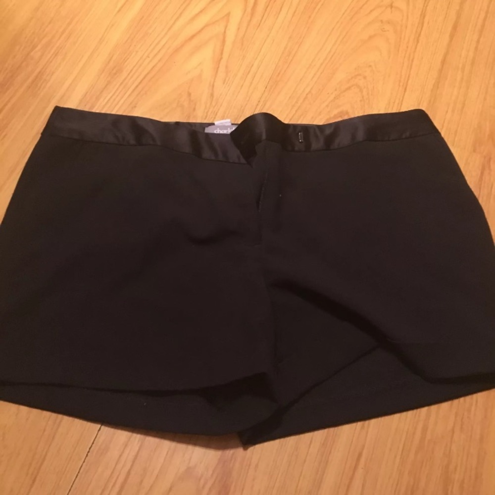 Charlotte Russe tuxedo black shorts 12