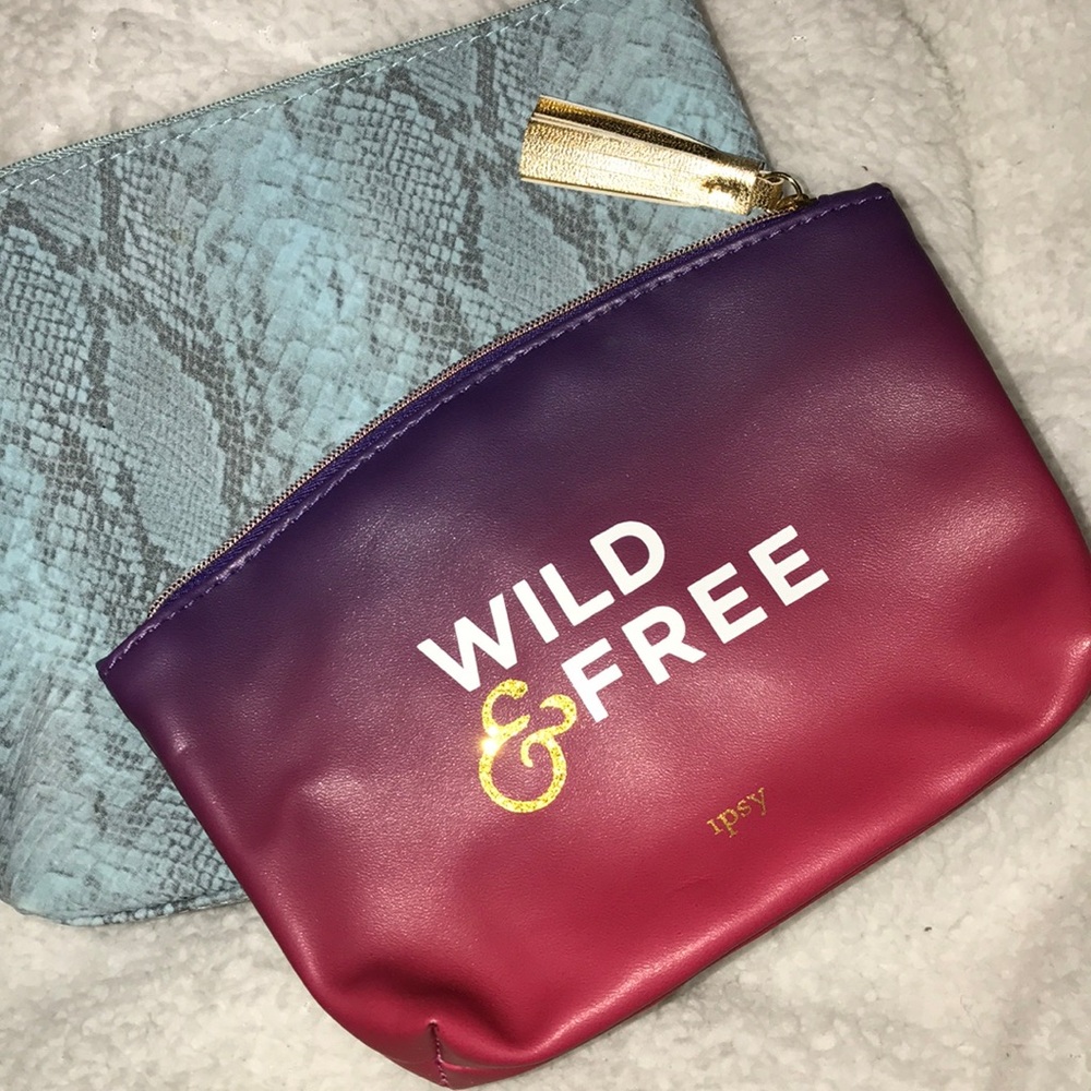 2 makeup bags