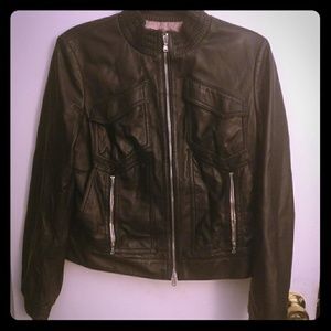 Dkny Italian leather jacket.
