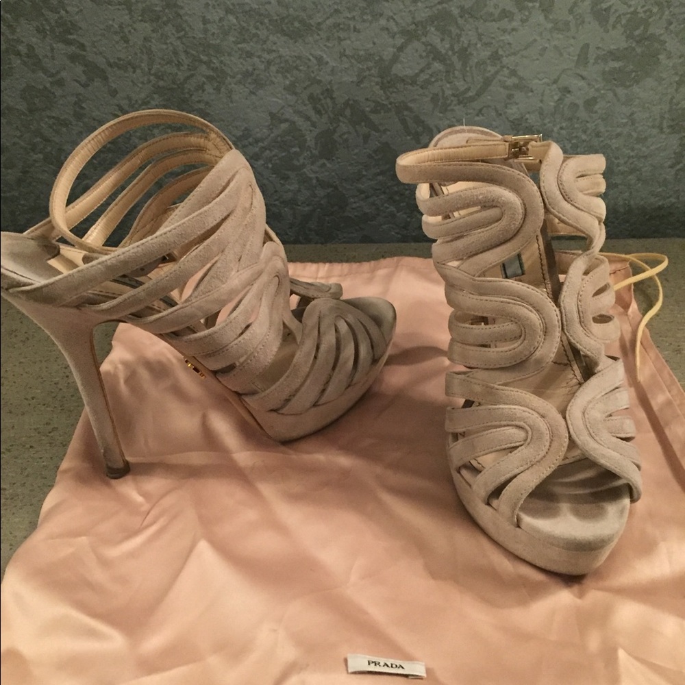 Nude Prada Sandals Size 39