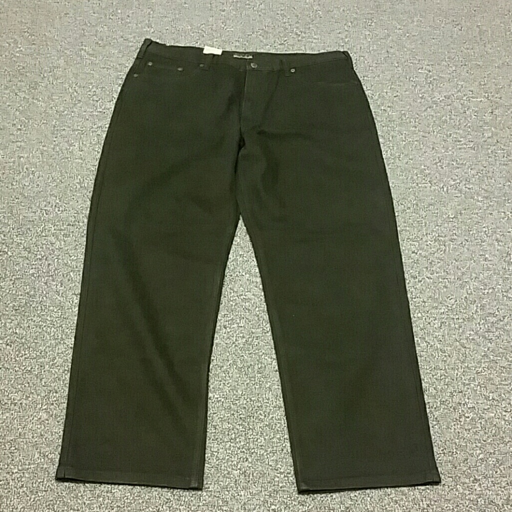 Axist Men's Relaxed Fit Black Denim Jeans 42