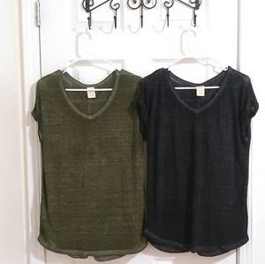 Bundle of TWO (2) Vneck T-shirts