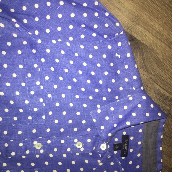 Talbots Linen Button Down - Picture 2 of 3
