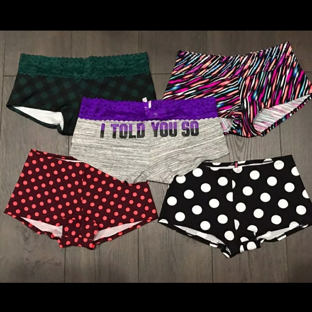 NWT VS PINK Boyshorts Bundle Lrg