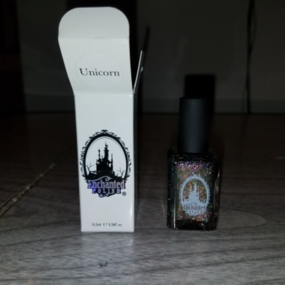Enchanted Polish Fantasy flakies in Unicorn! NIB!