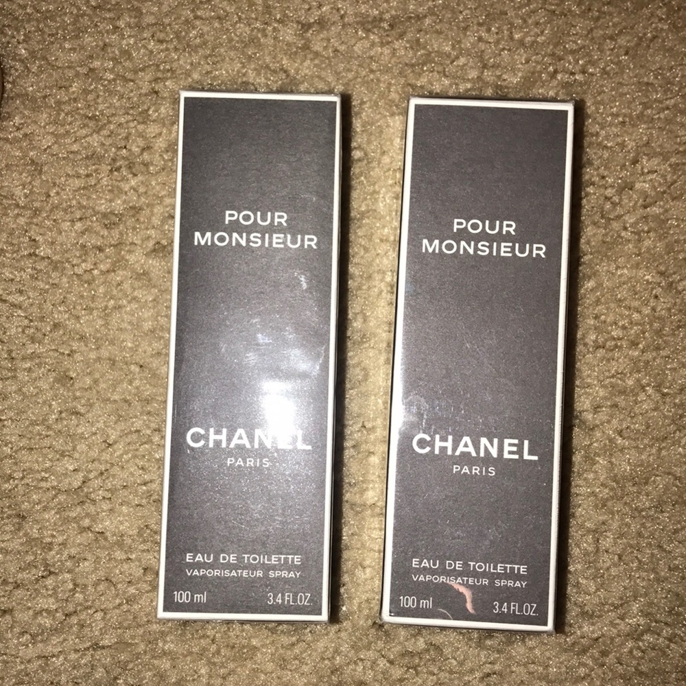 Chanel pour monsieur eau de toilette 2 set 3.4 oz