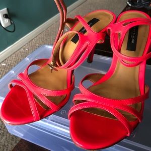 Anne Taylor - Riley Patent Leather Sandal / Heel