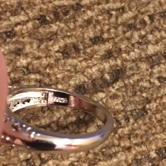 STERLING SILVER VINTAGE STYLE AQUA - Picture 6 of 7