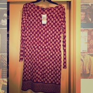 Red floral Michael Kors dress