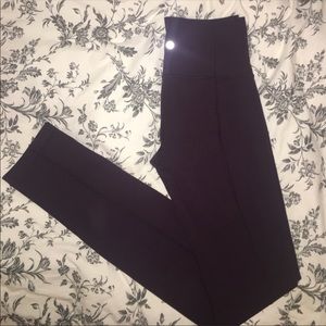 Beautiful wine/maroon colored lululemon leggings