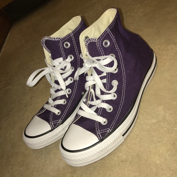 Converse Shoes - Purple High Top Converse!