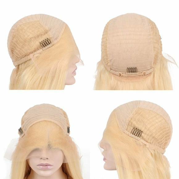 Blonde Glueless Preplucked LaceFront Wig main image 4