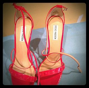 Red studded Steve Madden stilettos
