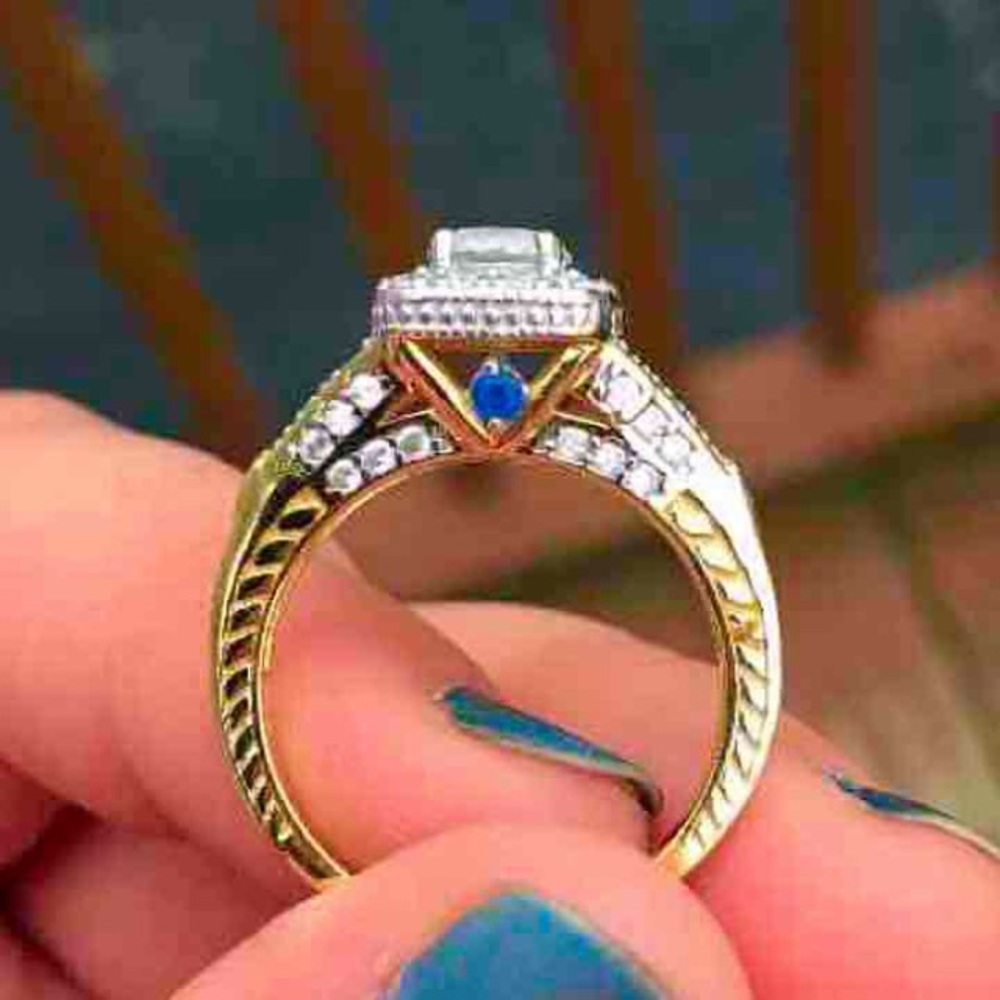 Gold over Sterling silver ring