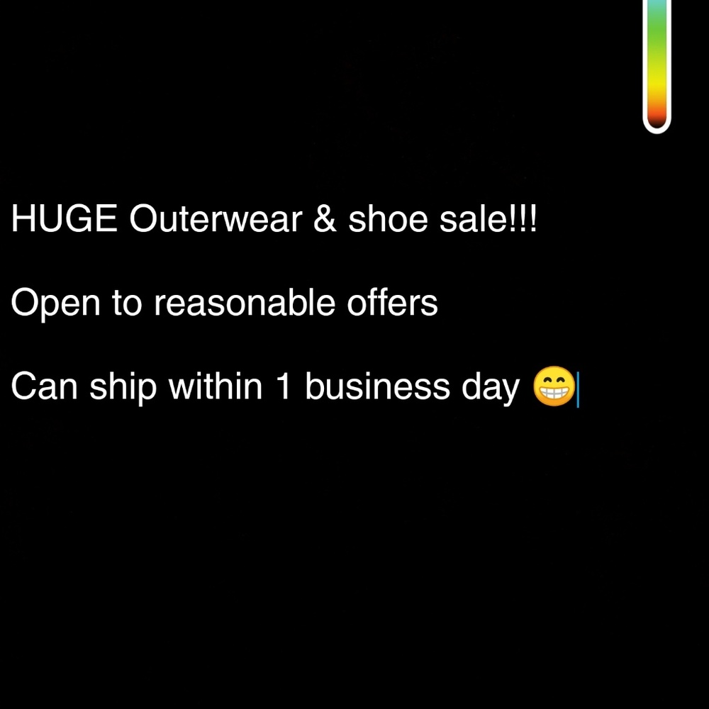 HUGE COAT & FOOTWEAR SALE!!!