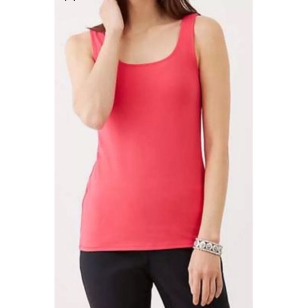 Lot (2) New J Jill Perfect Tank | Gala Pink XL