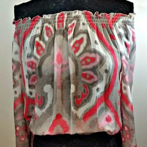 INC International Concepts Women Sz 10 Blouse Top