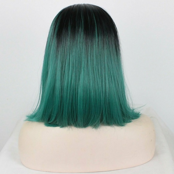 Ombre Green LaceFront Wig main image 4