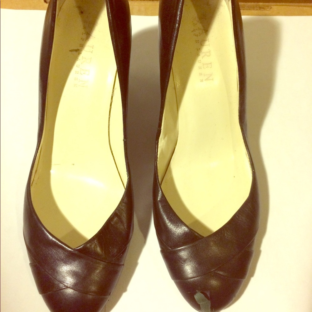 Lauren by Ralph Lauren wedges black size 5.5