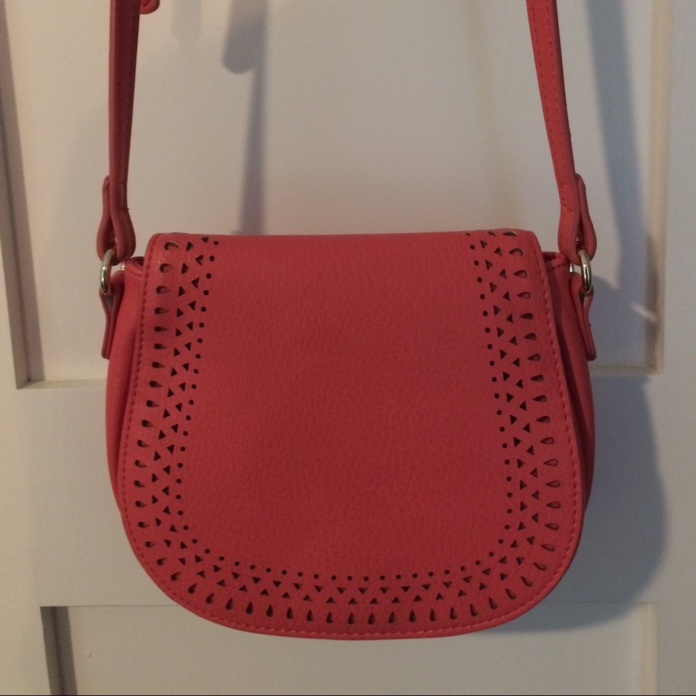 Coral colored Crossbody bag