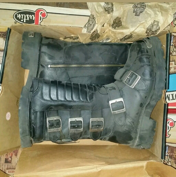 HARLEY DAVIDSON SIDE LIGHT BOOTS / Mad Max Motorcy - Picture 2 of 8