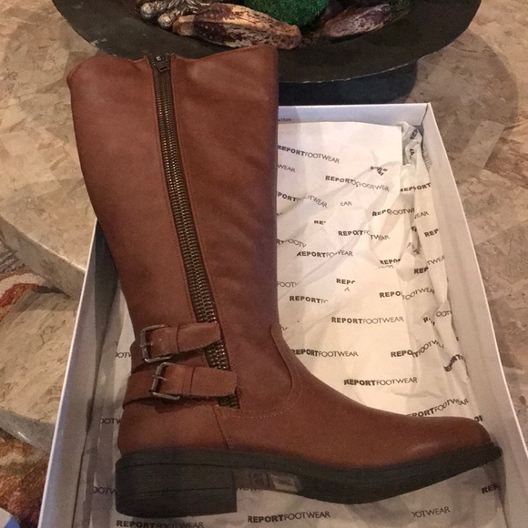 Women’s Boots NEW Brown/Cognac Size 8 - Picture 2 of 4