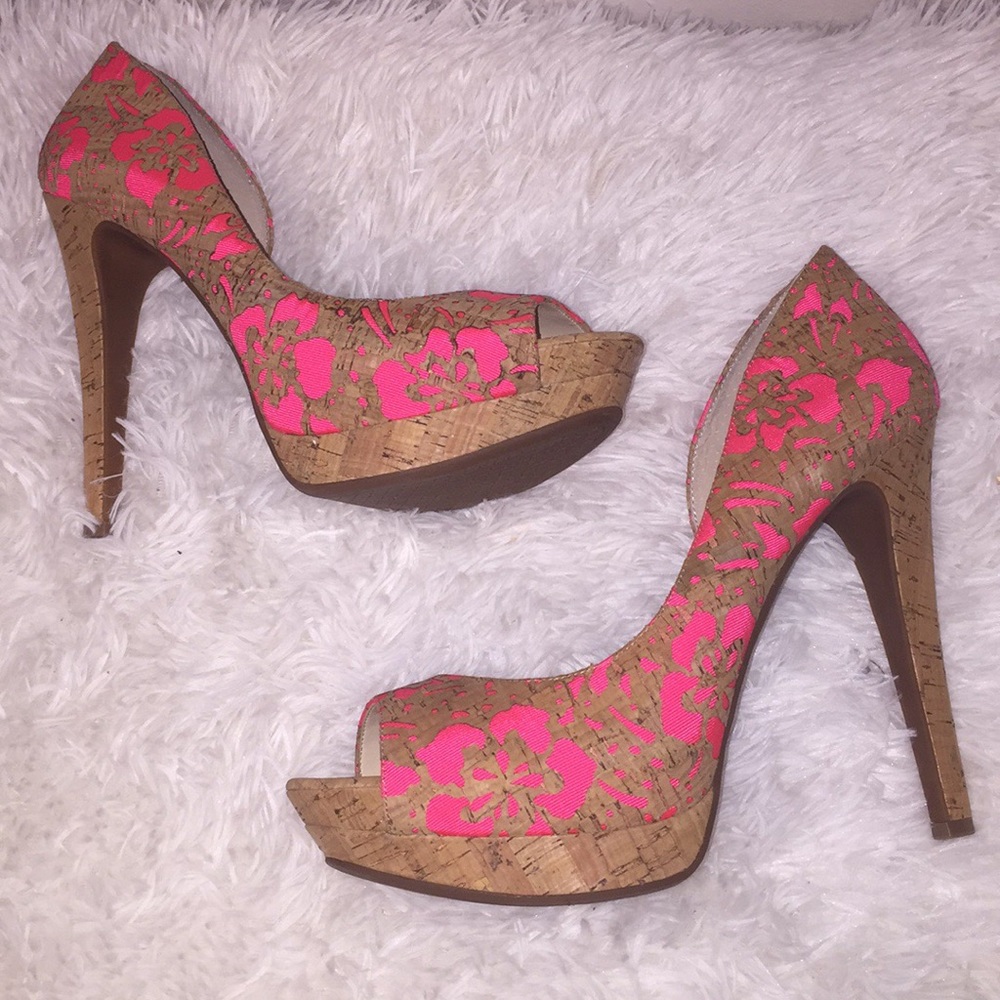 JESSICA SIMPSON SILITA D’ORSAY PEEP TOE PLATFORM