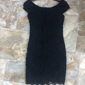 Black lace dress