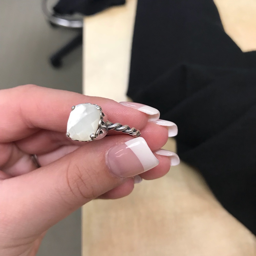 Pandora Mother of Pearl ring. Size 7