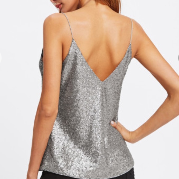 OUT OF STOCK -Holiday Sequin Cami - Picture 3 of 3