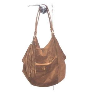 Tory Burch brown suede bag